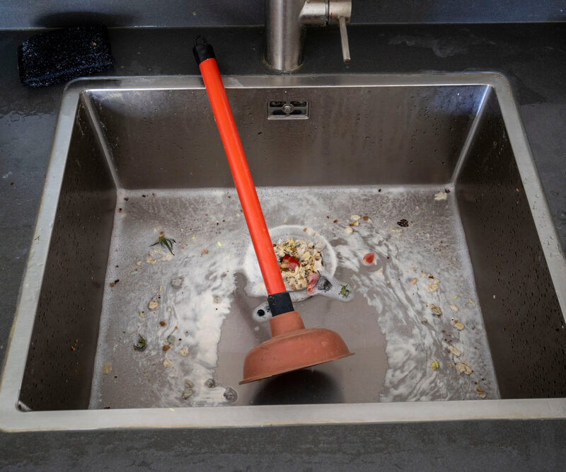 clogged drain